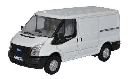 Oxford Diecast Frozen White Ford Transit Mkv SWB Low Roof 76FT036