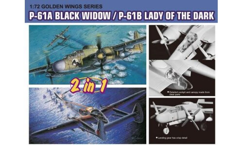 Dragon 1/72 P-61A Black Window/ P-61B Lady of the Dark 5122