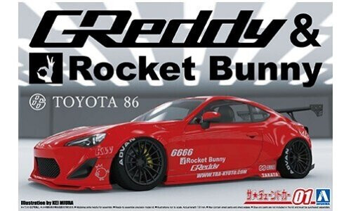 Aoshima 1/24 Toyota 86 '12 Greddy & Rocket Bunny A006186