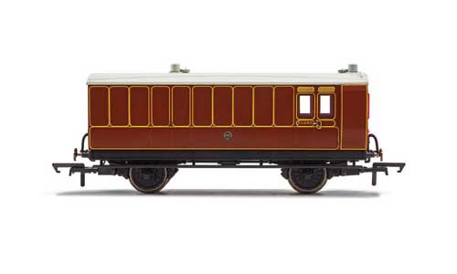 Hornby LB&SCR, 4 Wheel Coach, Brake Baggage, 102 - Era 2 R40072