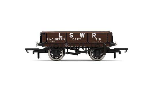 Hornby LSWR 3 Plank Wagon LSWR Engineers 316 - Era 2 R6944