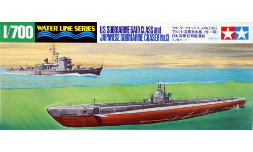 Tamiya US Submarine Gato Class & Japanese Chaser No.13 31903