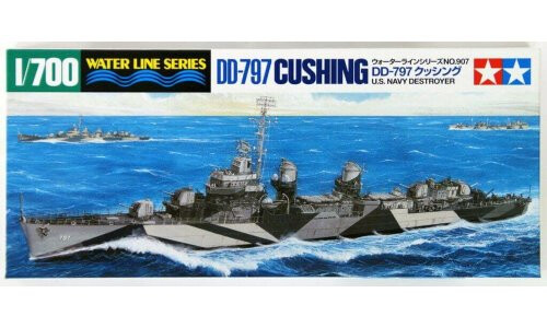 Tamiya 1/700 US Navy Destroyer DD-797 Cushing 31907