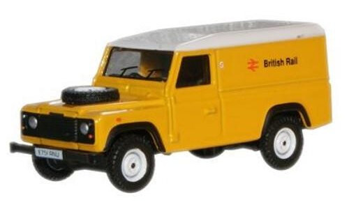 Oxford Diecast British Rail Land Rover Defender 76DEF007