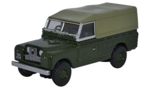 Oxford Diecast Land Rover Series II Canvas Back Bronze Green 76LAN2011