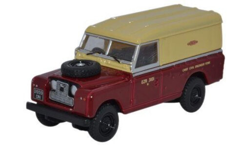 Oxford Diecast Land Rover Series II Hard Back British Railways 76LAN2014