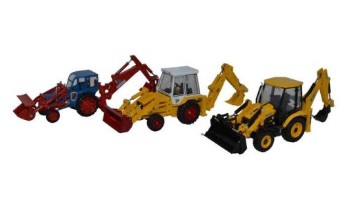 Oxford Diecast 3 Piece JCB Anniversary Set 76SET76