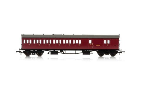 Hornby BR, Collett 57' Bow Ended D98 Six Compartment Brake Third (Left Hand), W4949W - Era 4 R4880A