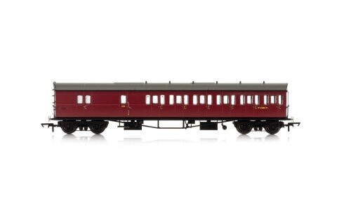 Hornby BR, Collett 57' Bow Ended D98 Six Compartment Brake Third (Right Hand), W5508W - Era 4 R4881