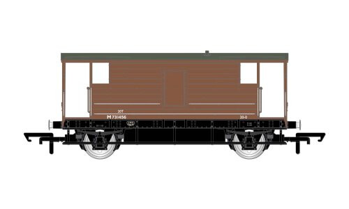 Hornby BR, D2068 20T Brake Van, M731456 - Era 4 R6909