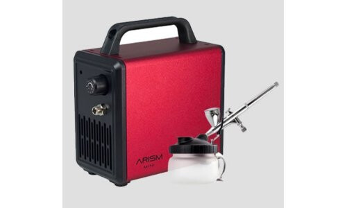 Sparmax ARISM Mini B.Red with Max-3 Airbrush Combo SPARISMMBRC