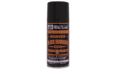 Mr Hobby Aqueous surfacer black 1000 B613