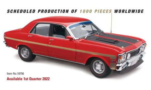 Classic Carlectables 1/18 Ford XY Falcon GT-HO Phase II  Track Red 18756