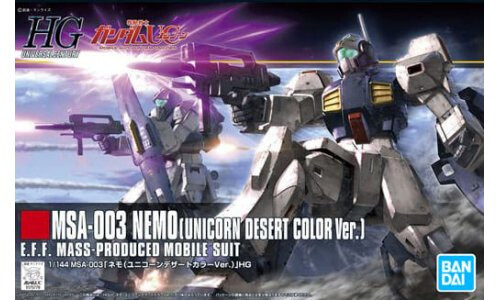 Bandai 1/144 HGUC MSA-003 Nemo Unicorn Desert Color Ver. G5060958