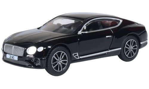 Oxford Oxford Diecast Onyx Black Bentley Continental GT 76BCGT003