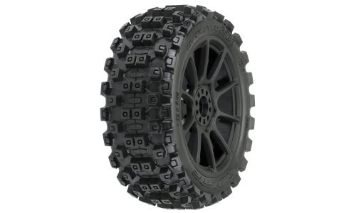 Pro-Line Racing 1/8 Badlands MX M2 Fr/Rr Buggy Tires Mounted 17mm Black Mach 10 (2) PR9067-21