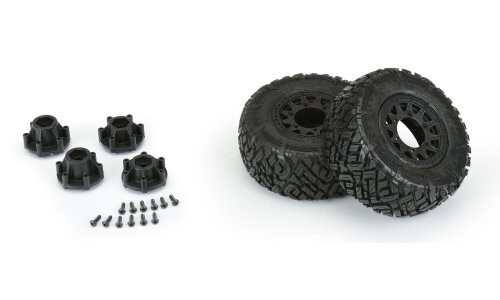 Pro-Line Racing 1/10 Icon M2 Front/Rear 2.2"/3.0" SC Mounted 12mm Blk Raid (2) PR10182-10