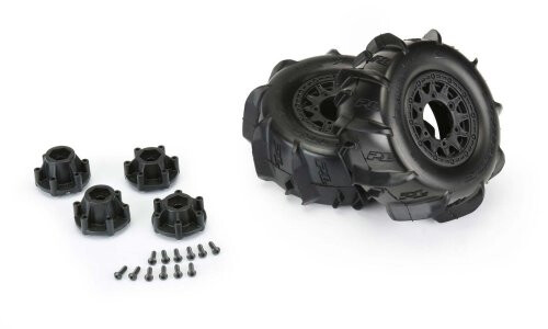 Pro-Line Racing 1/10 Dumont Front/Rear 2.2"/3.0" SC Mounted 12mm Black Raid (2) PR10185-10