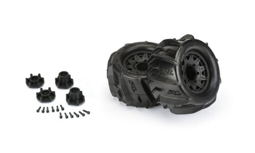 Pro-Line Racing 1/10 Dumont Front/Rear 2.8" MT Tires Mounted 12mm Blk Raid (2) PR10193-10