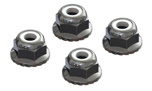 Arrma AR708008 Flanged Nyloc Locknut 4mm ARAC9699