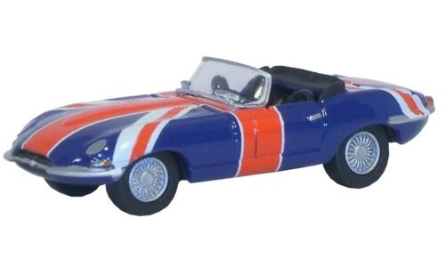 Oxford Jaguar E Type Union Jack 76ETYP005