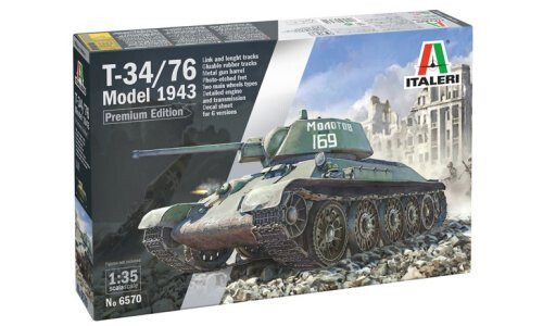 Italeri T-34/76 Model 1943 Early Version Premium Edition 6570