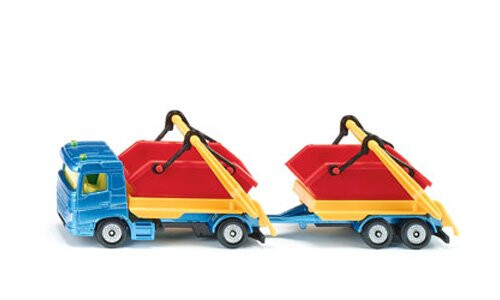 Siku Truck with skip and trailer 1695