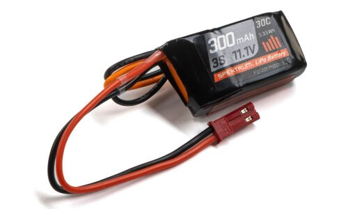 Spektrum 3S 11.1V 300mAh 30C LiPo Battery: RCY SPMX3003SJ30