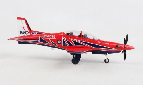 Herpa RAAF Pilatus PC21 Roulettes Aerobatic Team RAAF 100 (Centenary Livery) A54036 HE580731