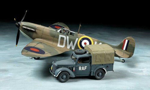 Tamiya Supermarine Spitfire Mk.I With Light Utility Car 10Hp Set 25211