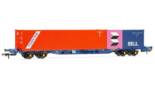 Hornby Touax, KFA Container Wagon with 2 Containers - Era 11 R60224