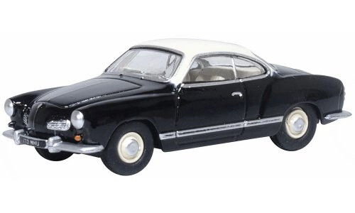 Oxford Diecast Black & Lotus White VW Karmann Ghia 76KG002