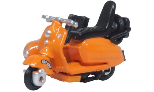 Oxford Diecast Scooter and Sidecar Orange 76SC003