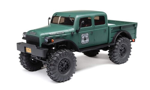 Axial SCX24 Dodge Power Wagon 4WD Rock Crawler Brushed RTR, Green AXI00007T2