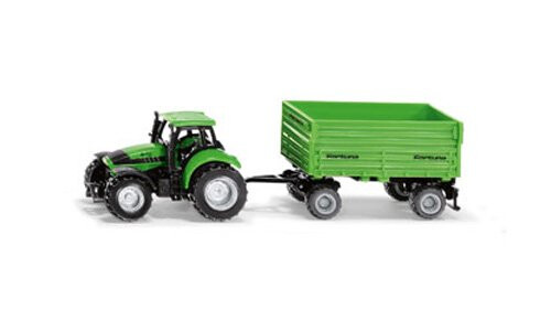 Siku DEUTZ-FAHR with Fortuna 4-wheel-trailer 1606