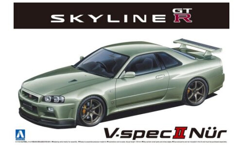 Aoshima Nissan BNR34 Skyline GTR Vspec II NUR. 02 A006275