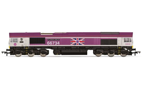 Hornby GBRf, Class 66, Co-Co, 66734 'Platinum Jubilee' - Era 11 R30332