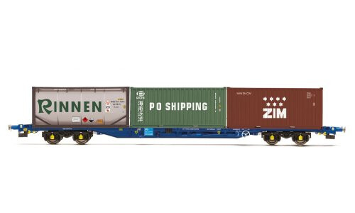 Hornby KFA Container Wagon with 2 x 20' Containers & 1 x 20' Tanktainer - Era 11 R60239