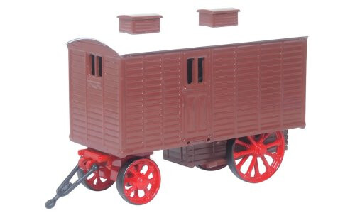 Oxford OO Living Wagon Brown 76LW005