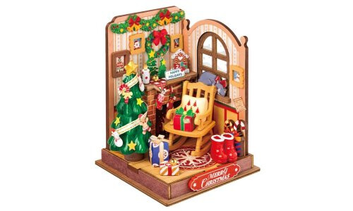 Robotime Mini House Christmas Fireplace ROBDS041