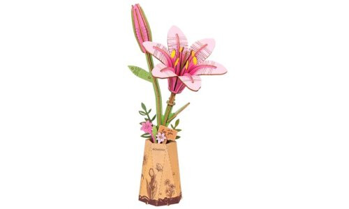 Robotime Wood Bloom Pink Lily ROBTW071