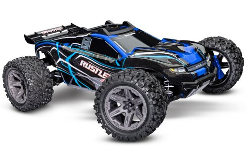 Traxxas Rustler 4X4 Bl-2S Stadium Truck - Blue 67164-4BLUE