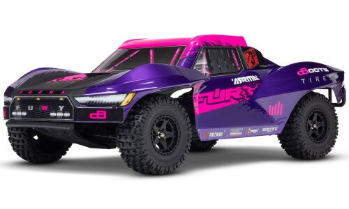 Arrma Fury 223S BLX 2WD Short Course Truck, Purple ARA3521T3