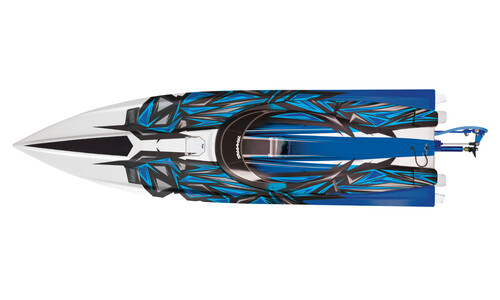 Traxxas Spartan: Brushless Race Boat blue with cover