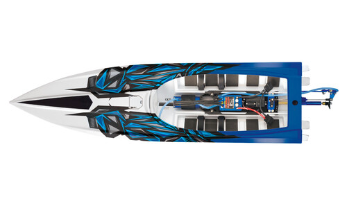 Traxxas Spartan: Brushless Race Boat blue top