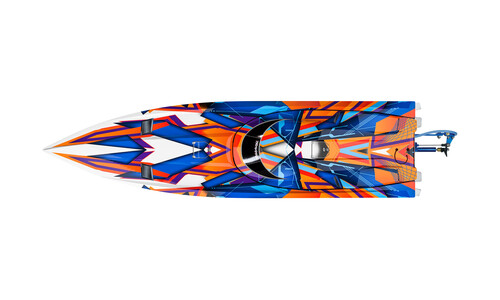 Traxxas Spartan Brushless Race Boat Orange Edition Top