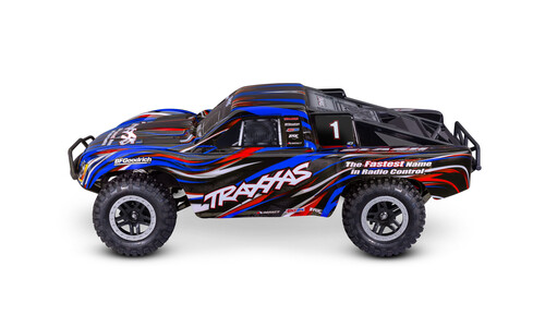 Traxxas Slash BL-2S 2WD Short Course RC Truck, Blue 58134-4 Side