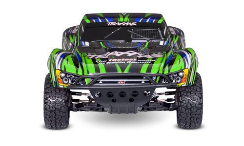 Traxxas Slash BL-2S 2WD Electric Brushless Short Course Truck, Green 58134-4 Front