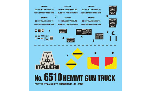 Italeri HEMTT Gun Truck Plastic Model Kit 6510S