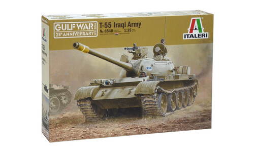 Italeri T-55 IRAQI ARMY - GULF WAR 25th ANNIVERSARY Plastic Model Kit 6540S